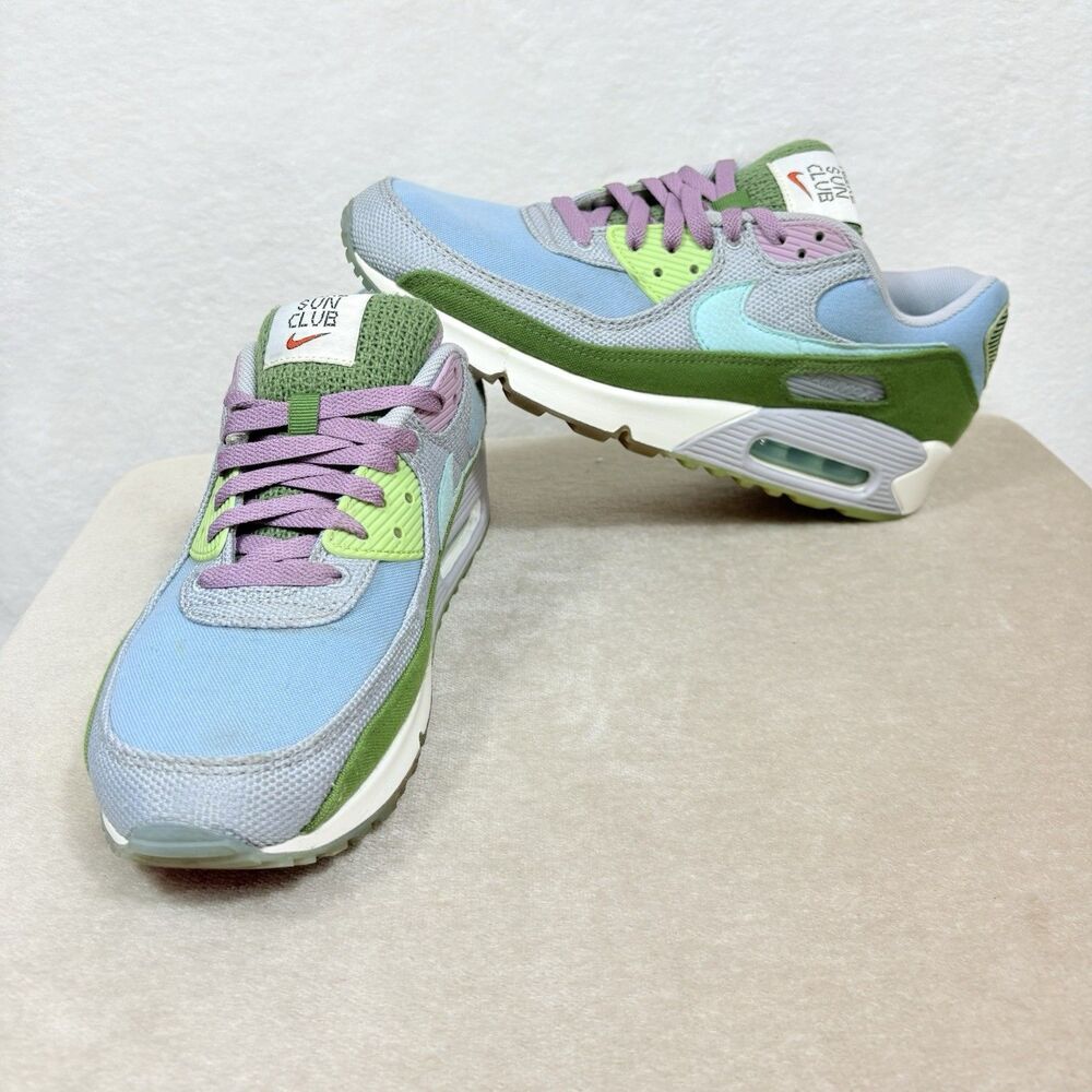 Nike Air Max 90 SE Sun Club - Worn Blue Treeline Size 10.5